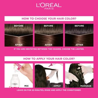 l’oréal paris casting crème gloss no ammonia hair color for shiny hair 323 darkest warm brown